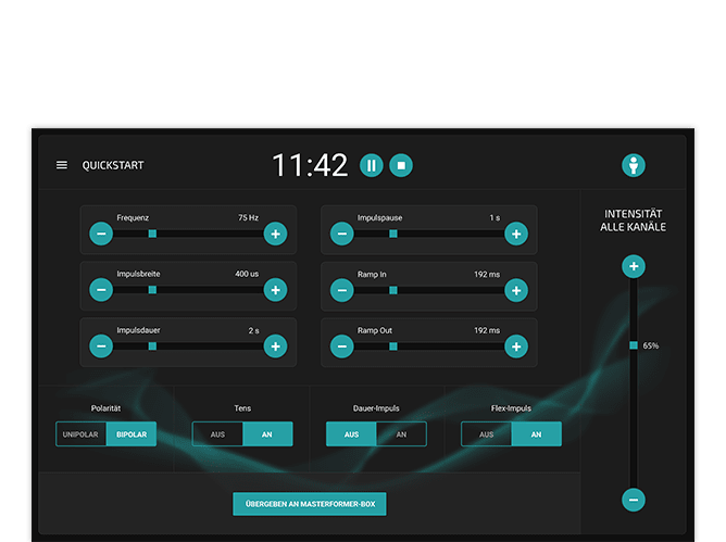 Quickstart Screen der umgesetzten Masterformer App für NOFFZ Computer Technik