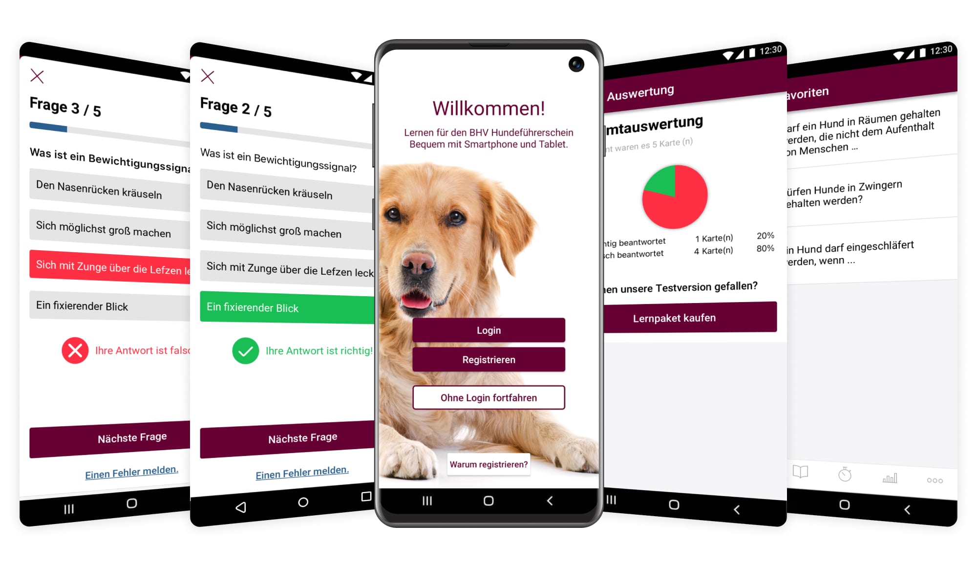 Referenz BHV Hundeführerschein App