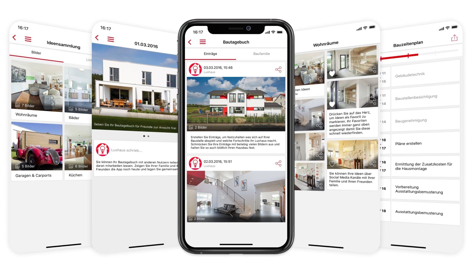 Referenz Luxhaus Hausbau App